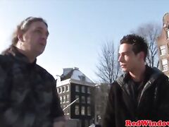 Real bigtitted dutch whore gets cumshot from tourist