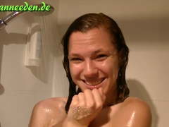 German teen wants to fuck in the shower!