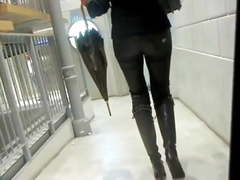 Leather Pants and High-boots