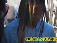 Skilled reggae guy penetrating hot MILFs outdoors