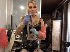 Huge massive speculum and fisting by Lady Jane Van Dark,fist