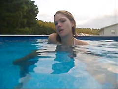 Underwater farts at the pool