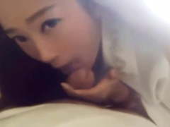 Hot korean teacher sucks the janitors small cock