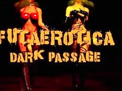 Big tits futa sex in the dark passage