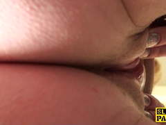 Dutiful uk submissive rubbing her clit on cue