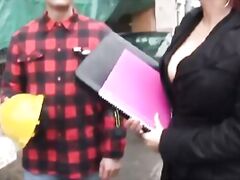 BBW Fuck On Holland Construction Site