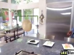 Hot asian chick cindy goes crazy when she sees dudes cock