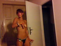 Striping for hubby  and friends topless