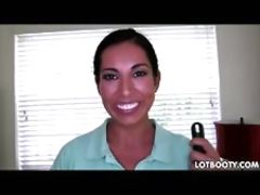 Big ass latina maid fucked on the job