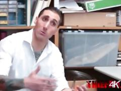 Bad teen Joseline Kelly gets punished by a security guard for stealing