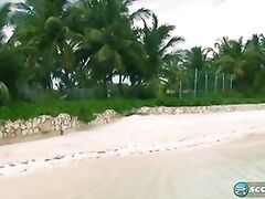 In part 2 of Angela White's chapter of On Location Big Boob Paradise, the cameras follow Angela on the beach, in the beach house kitchen and living room, playing with Christy, Terry and with her idol, Lorna Morgan and posing for a group shoot.