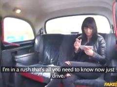 Busty customer Tera Joy invites the driver in the backseat for fun