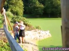 Sluts clothes jizzed over