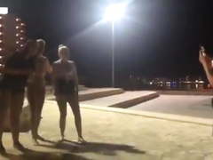 Naked guy on Ibiza posing for pictures