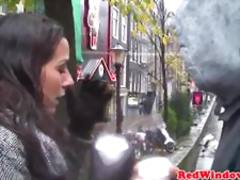Facialized dutch hooker pleases her client