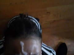 Huge facial on hooker