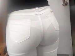 WHITE JEANS AND PANTIES