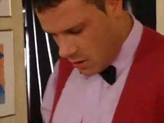 Maid fucks threesome by jackass